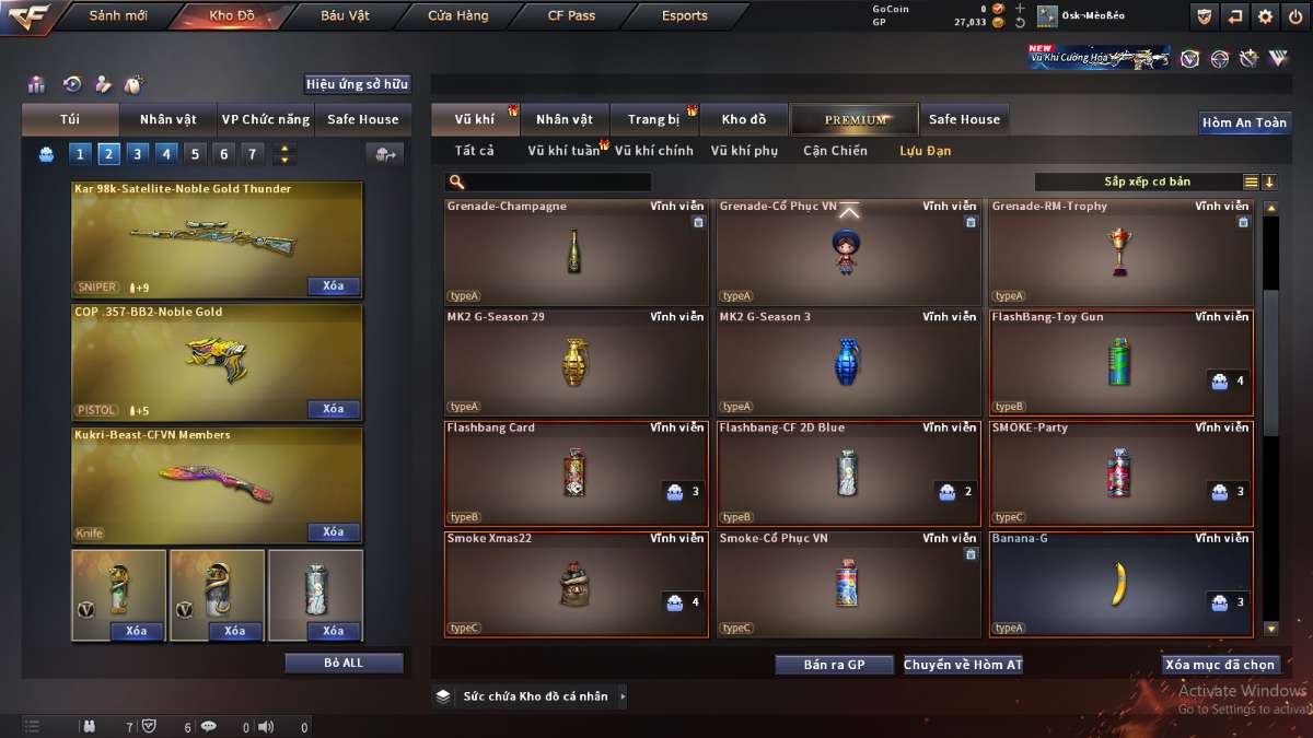 shop acc cf uy tin gia re